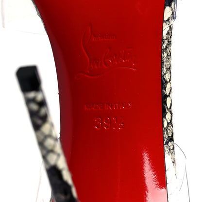 Christian Louboutin Watersnake Printed Nappa PVC 120 Pumps 39.5 Roccia 7 of 8
