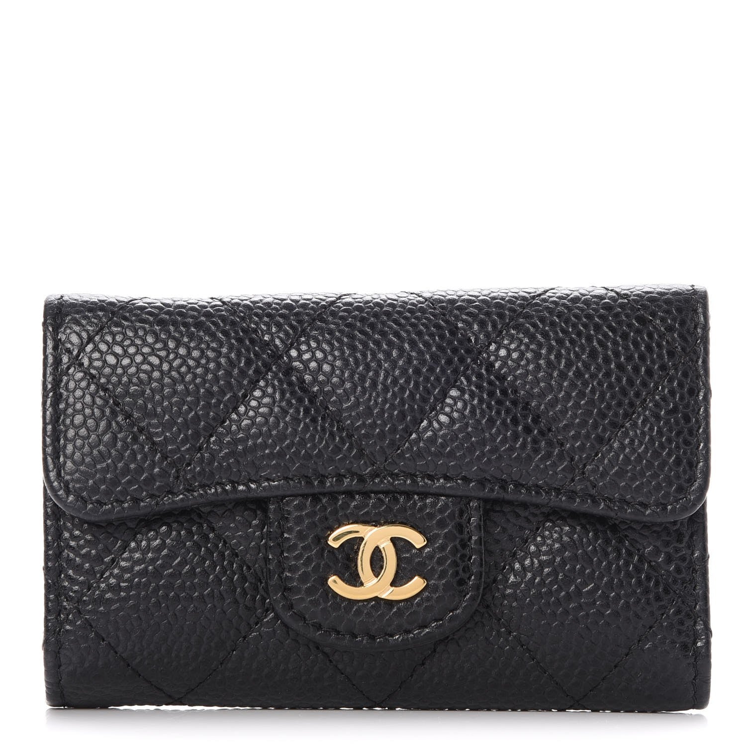 Chanel Caviar Quilted 6 Key Holder Black 1 of 8