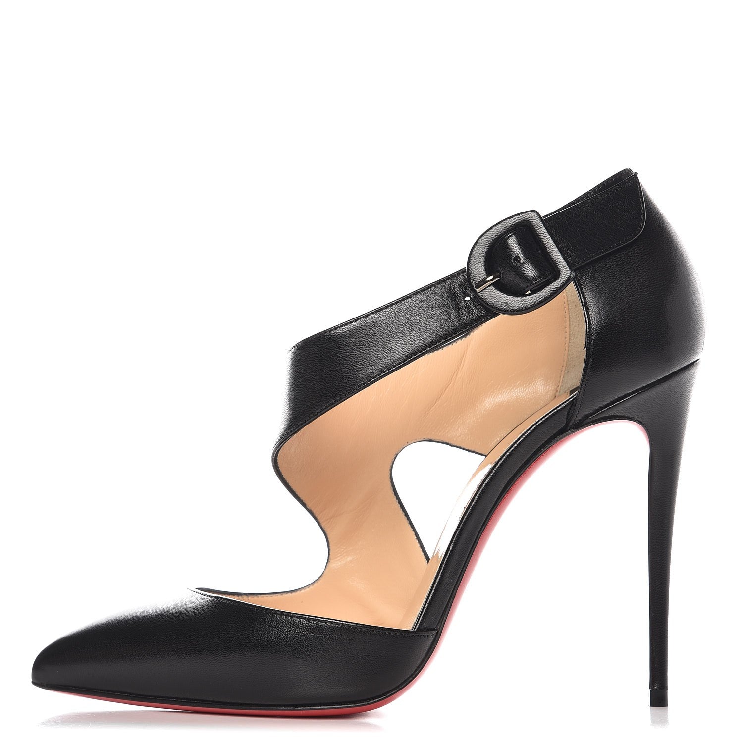 Christian Louboutin Shiny Nappa Sharpeta 100 Pumps 40 Black 1 of 10
