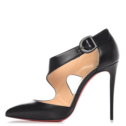 Christian Louboutin Shiny Nappa Sharpeta 100 Pumps 40 Black 1 of 10