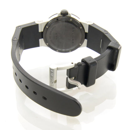 Bulgari Aluminum Rubber 32mm Diagono Quartz Watch 4 of 7