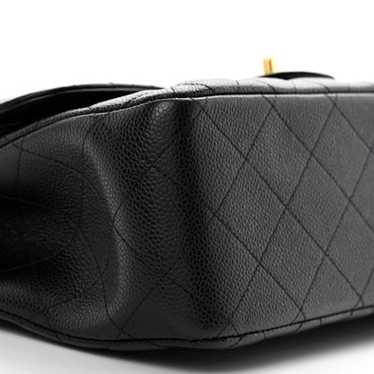 Chanel Caviar Quilted Jumbo Double Flap Black 9 of 10