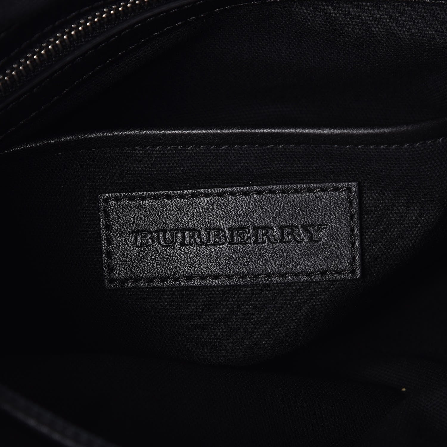 Burberry Canvas Mega Check Medium Rucksack Backpack Black 6 of 8