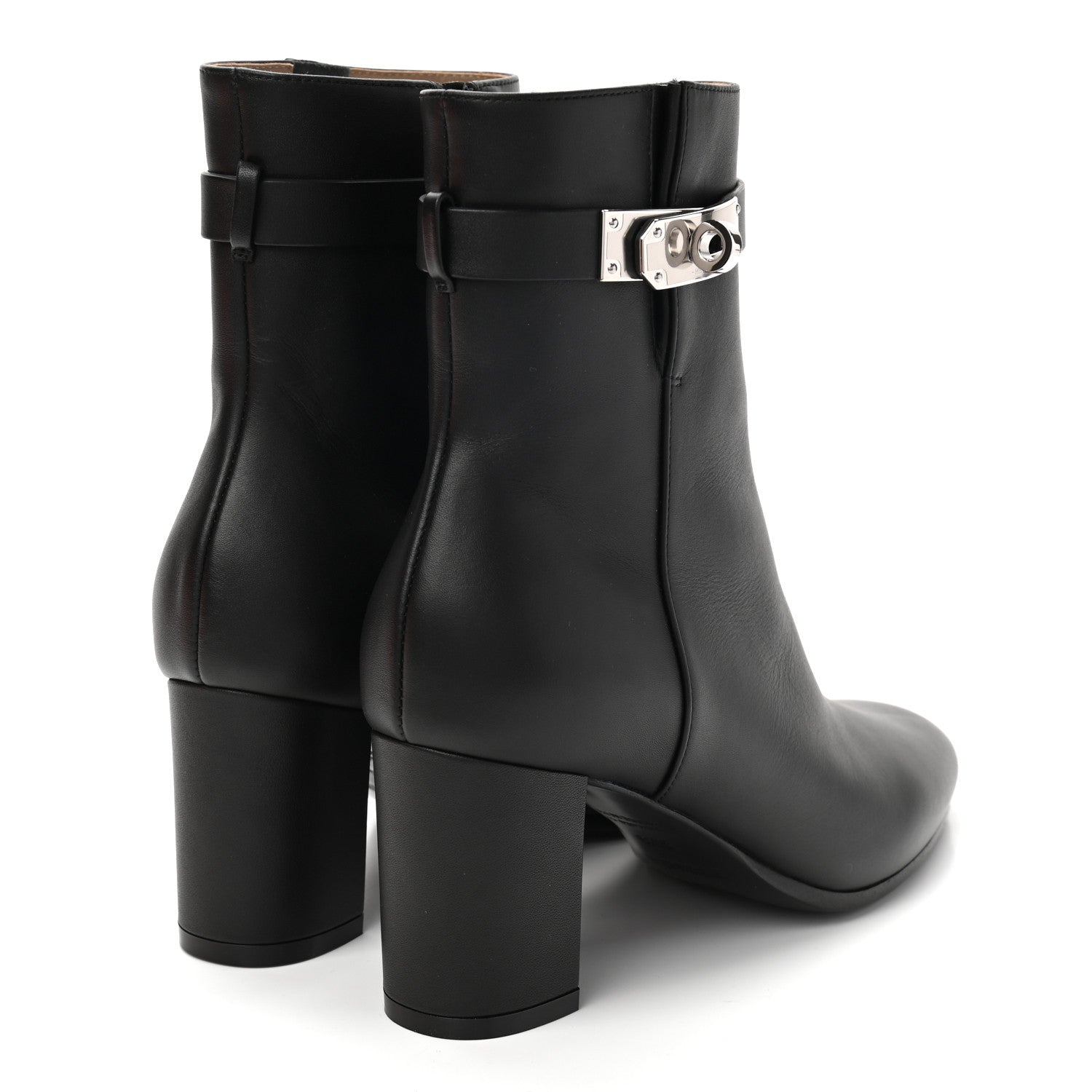 Hermes Calfskin Saint Germain Ankle Boots 35.5 Black 4 of 8