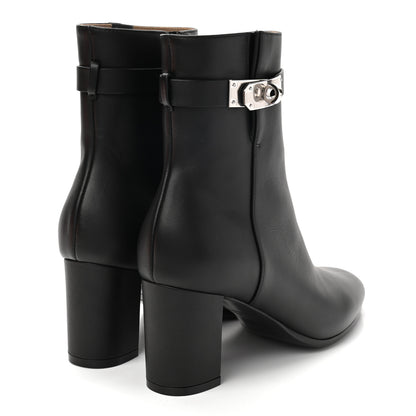 Hermes Calfskin Saint Germain Ankle Boots 35.5 Black 4 of 8