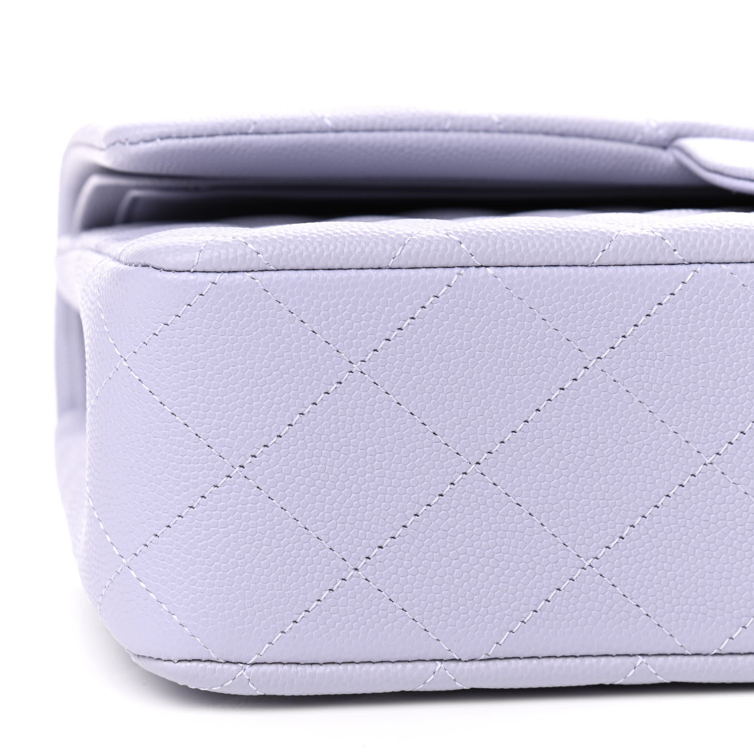 Chanel Caviar Quilted Medium Double Flap Light Purple 9 of 10