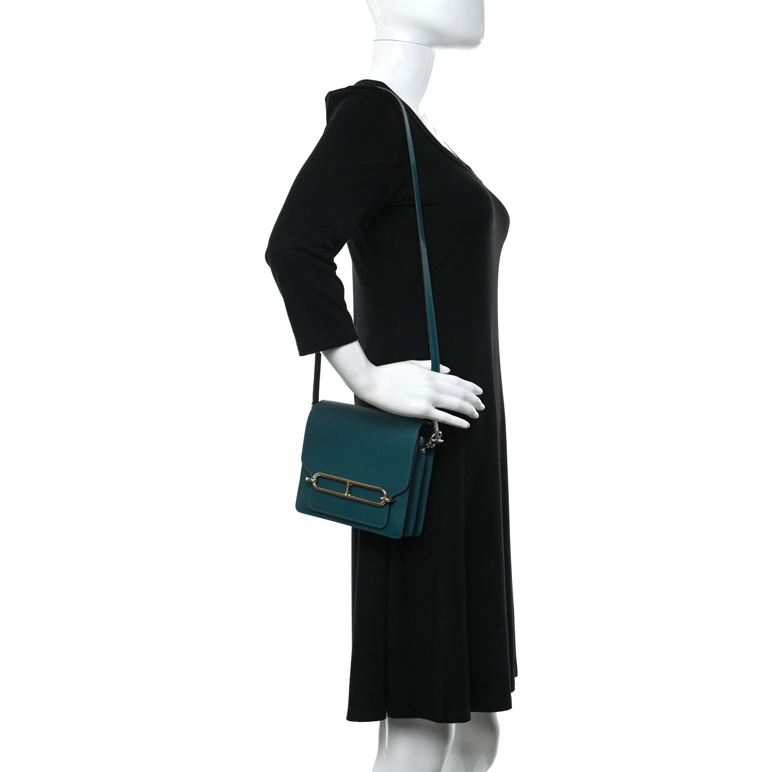 Hermes Evercolor Mini Sac Roulis Vert Bosphore 2 of 8