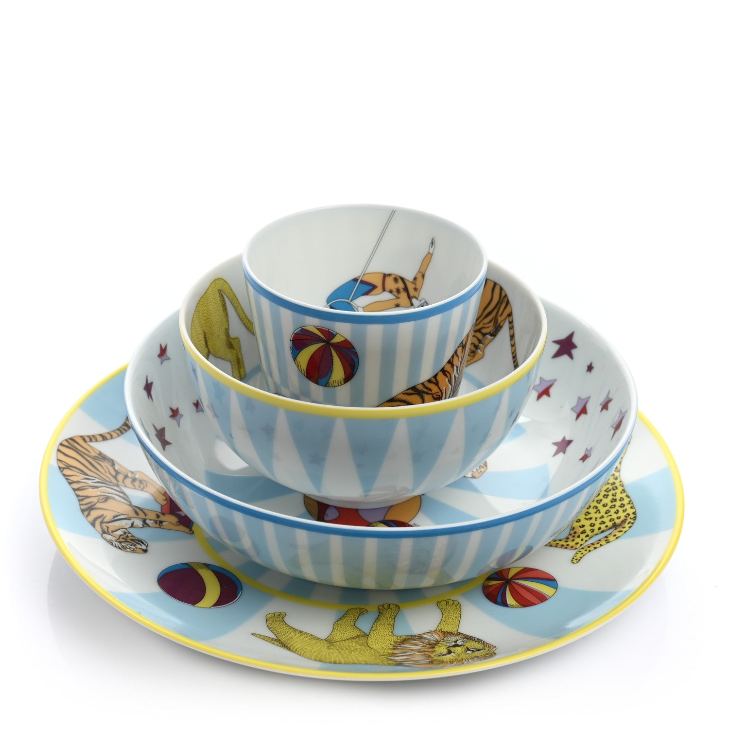 Hermes Porcelain Circus Set of 4 4 of 18