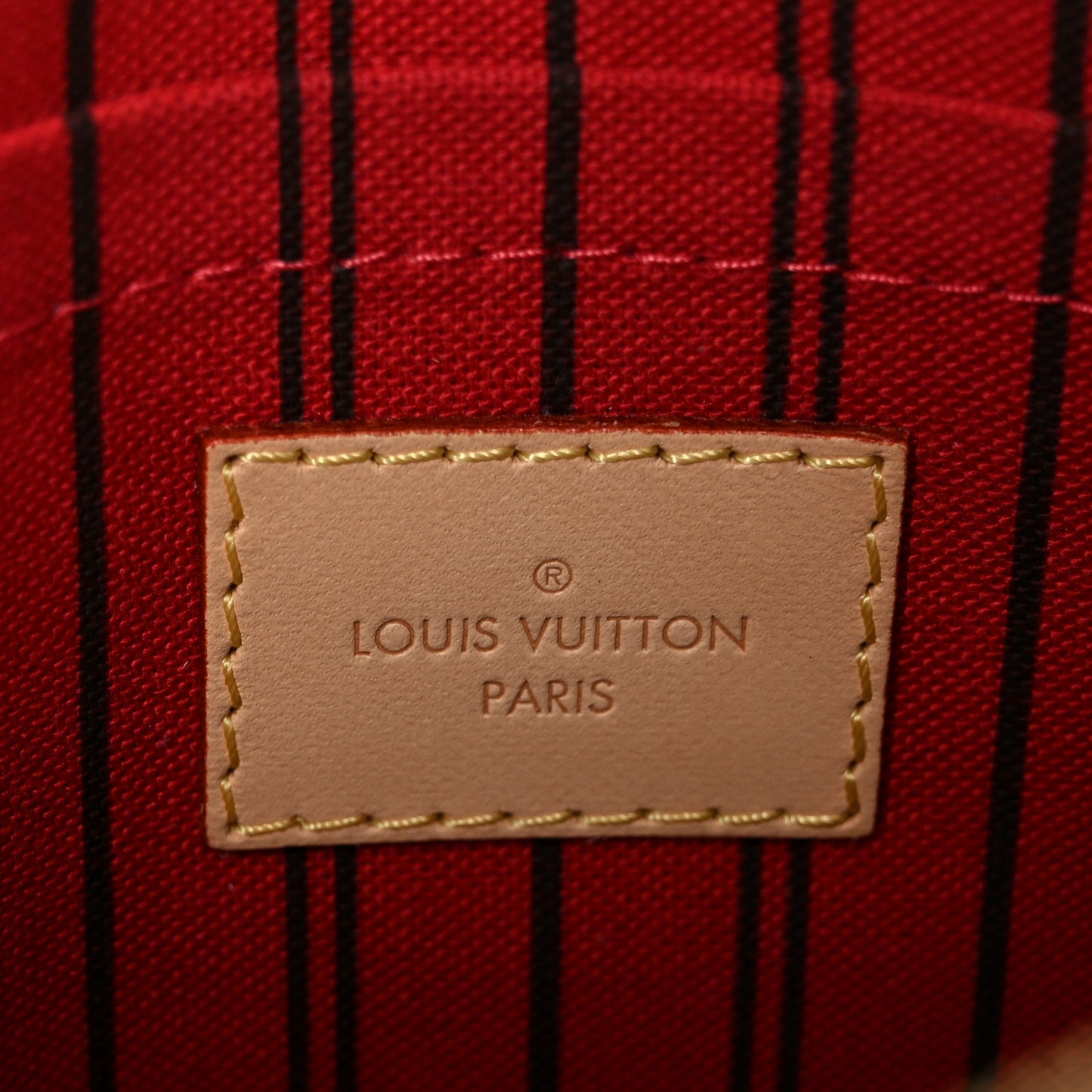 Monogram Neverfull MM GM Pochette Cherry