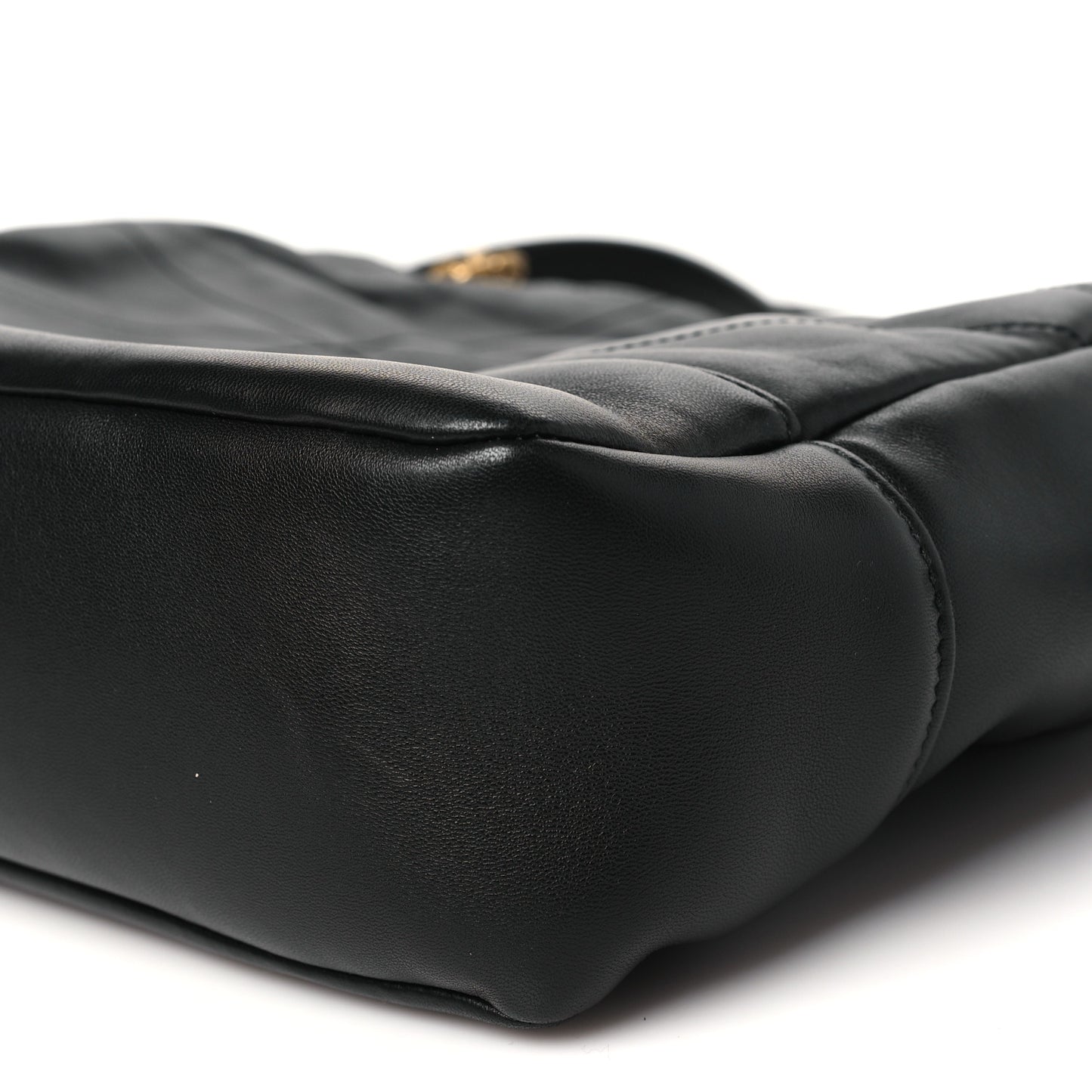 Lambskin Small Jamie Shopping Tote Black
