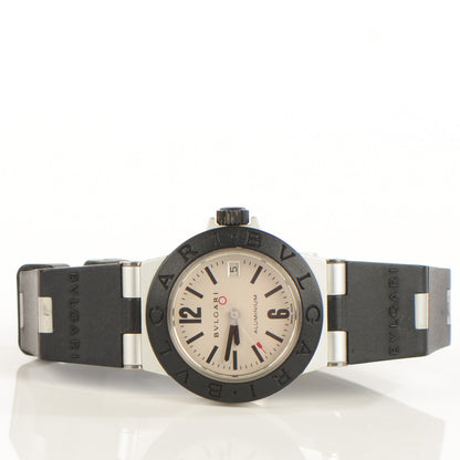 Bulgari Aluminum Rubber 29mm Diagono Quartz Watch 3 of 7