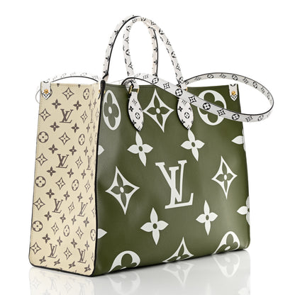 Louis Vuitton Monogram Giant Onthego GM Kaki Beige 3 of 14