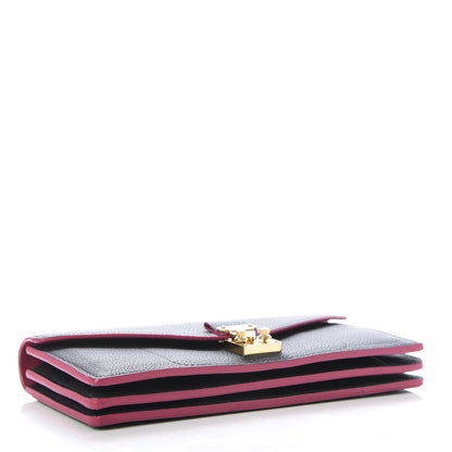Louis Vuitton Veau Cachemire Dauphine Wallet Cobalt Fuchsia 3 of 8