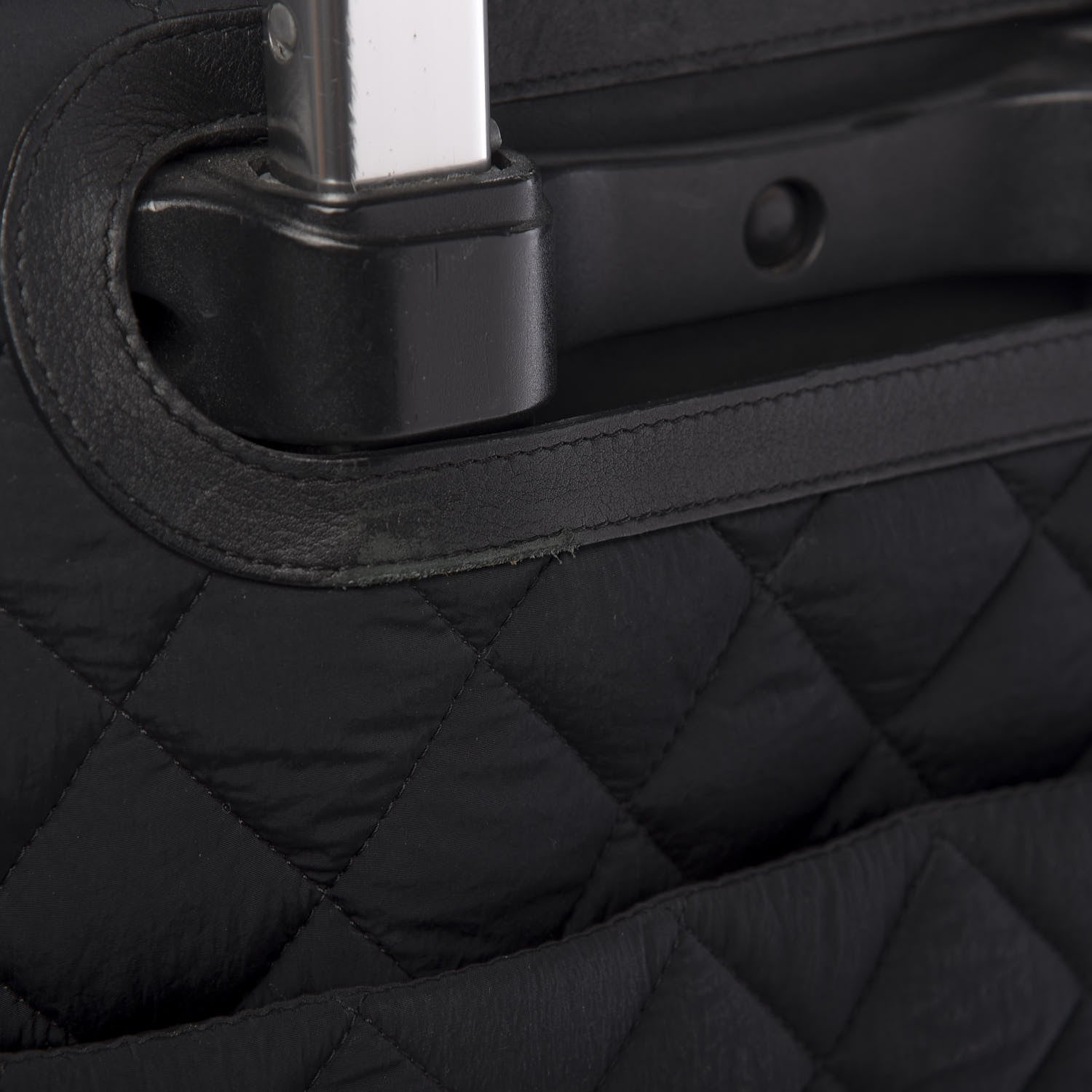 Chanel Nylon Quilted Coco Cocoon Trolley Black 16 of 20