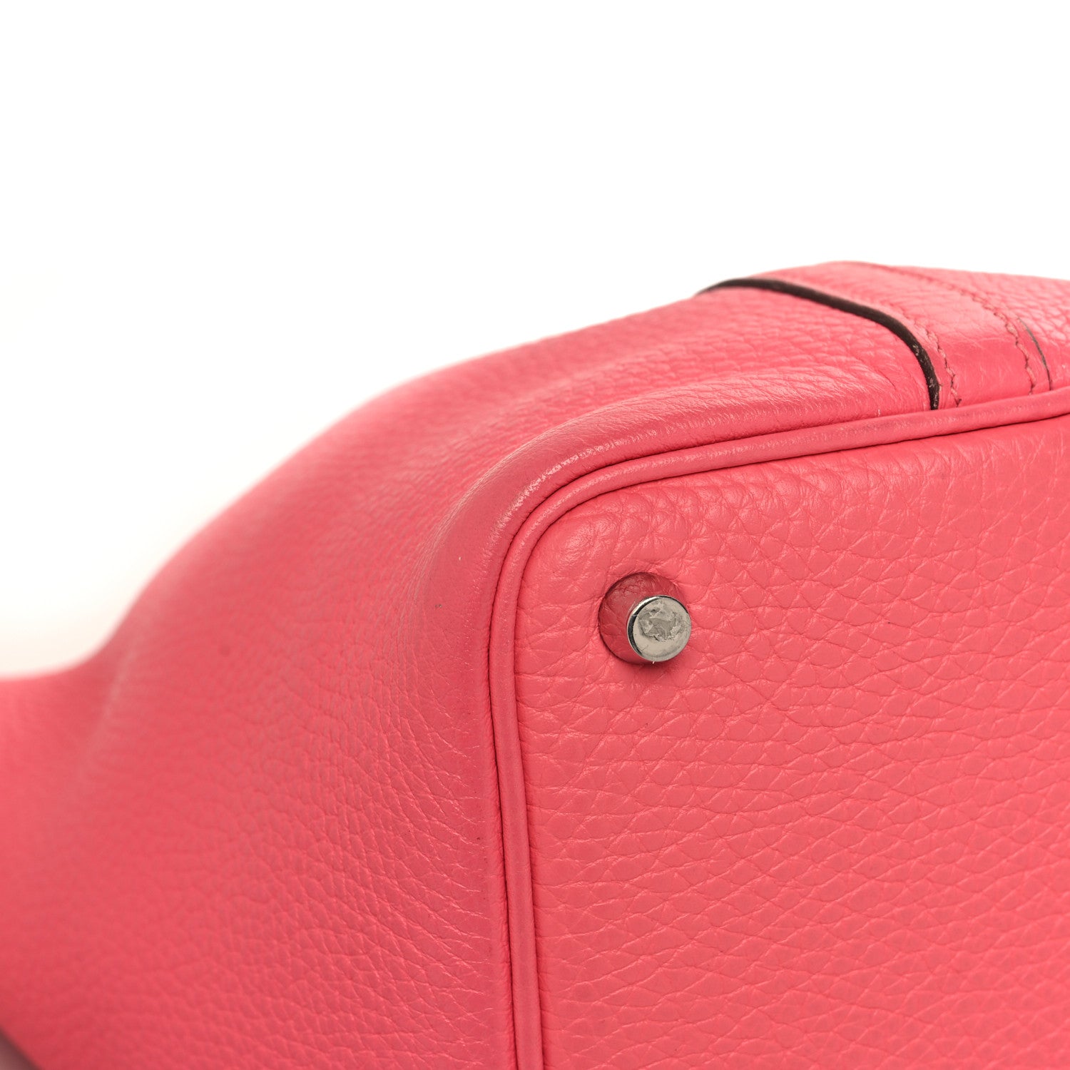 Hermes Taurillon Clemence Swift  Eclat Picotin Lock 18 PM  Rose Azalee Terre Battue 11 of 13