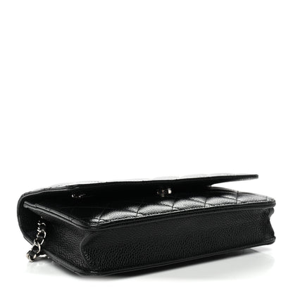 Chanel Caviar Quilted Wallet On Chain WOC Black 4 of 11