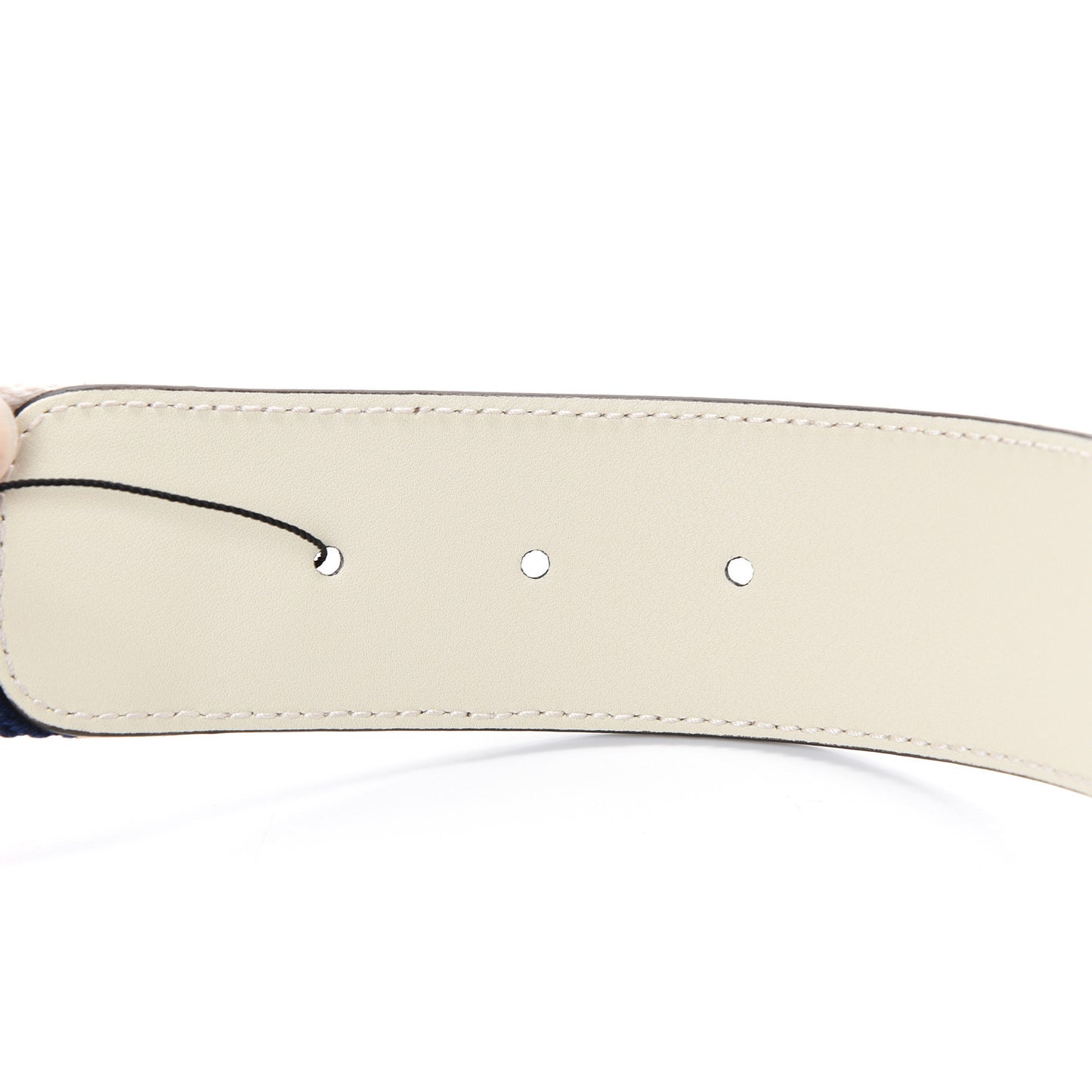 Nylon Calfskin Sylvie Web Double G 40mm Belt 80 32 Mystic White Hibiscus Red Maritime