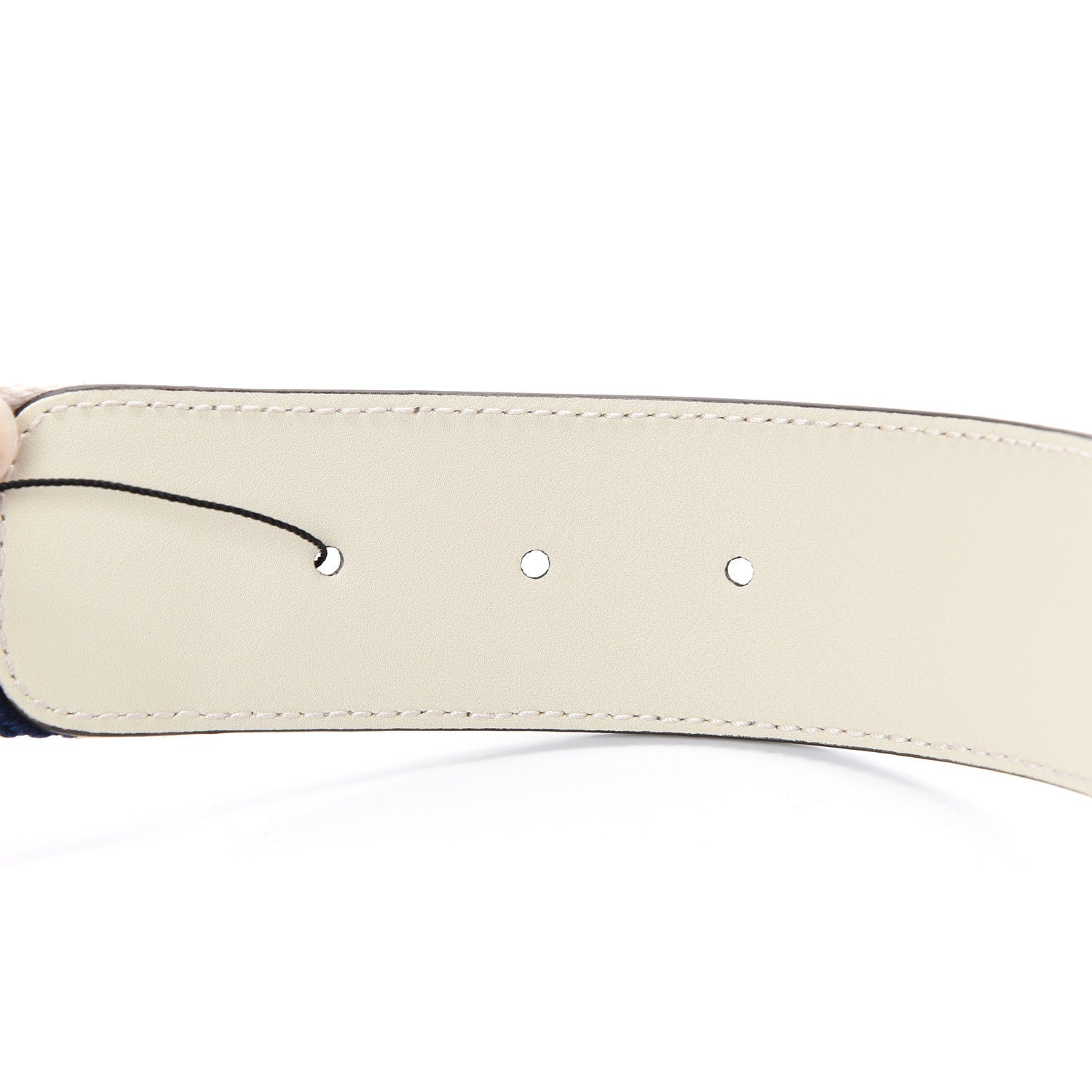 Gucci Nylon Calfskin Sylvie Web Double G 40mm Belt 80 32 Mystic White Hibiscus Red Maritime 5 of 5