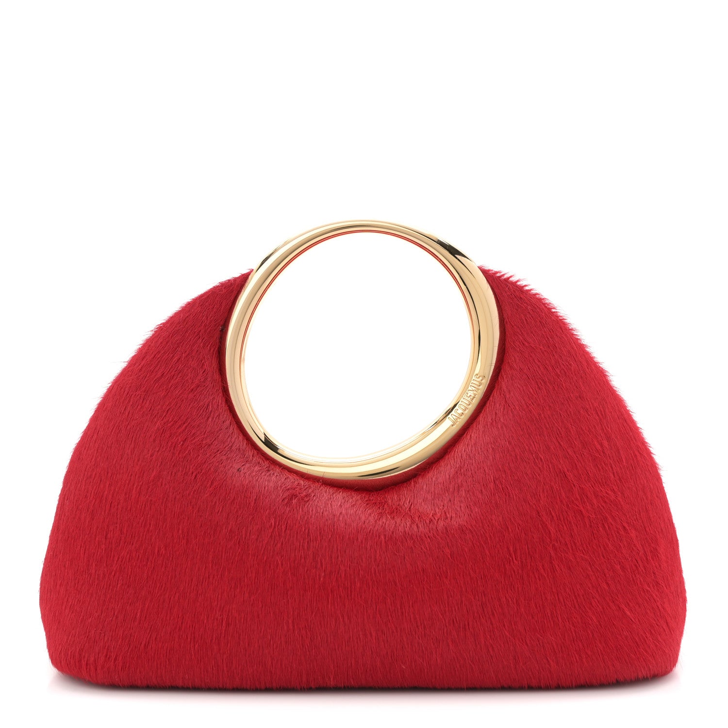 Jacquemus Pony Hair Le Petit Calino Ring Top Handle Bag Red 1 of 9