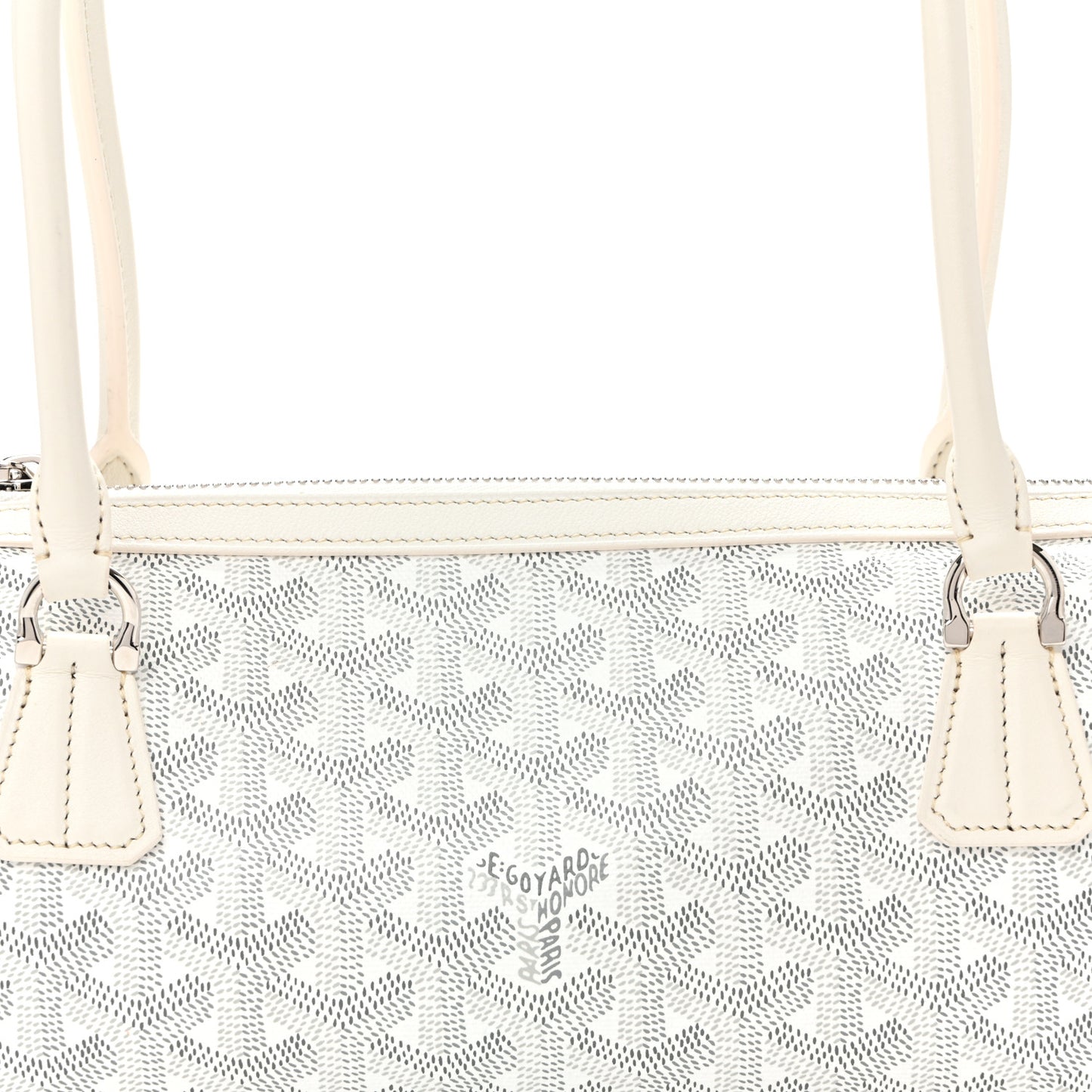 Goyardine Bonbonniere Bag White