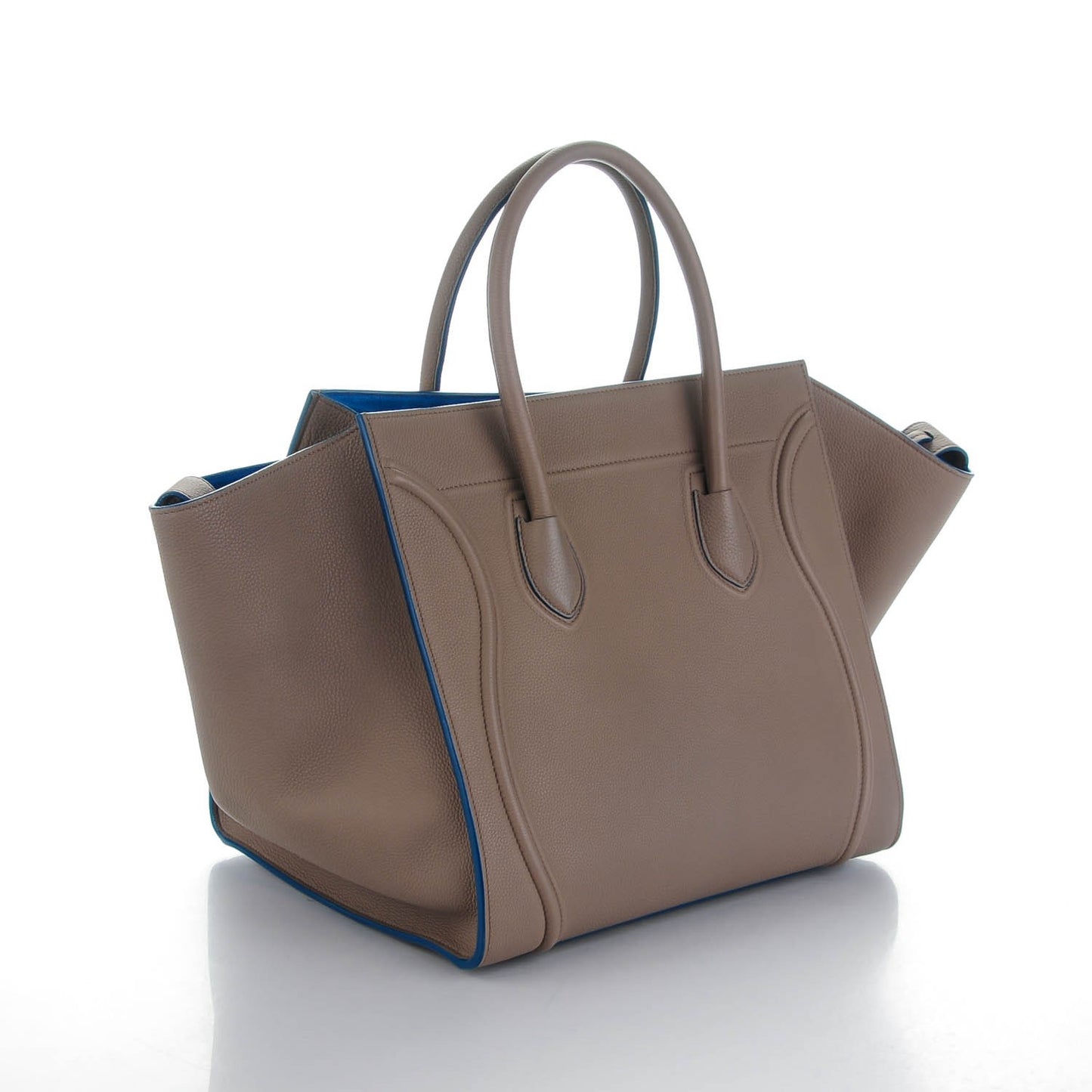 Baby Grained Calfskin Medium Phantom Luggage Taupe