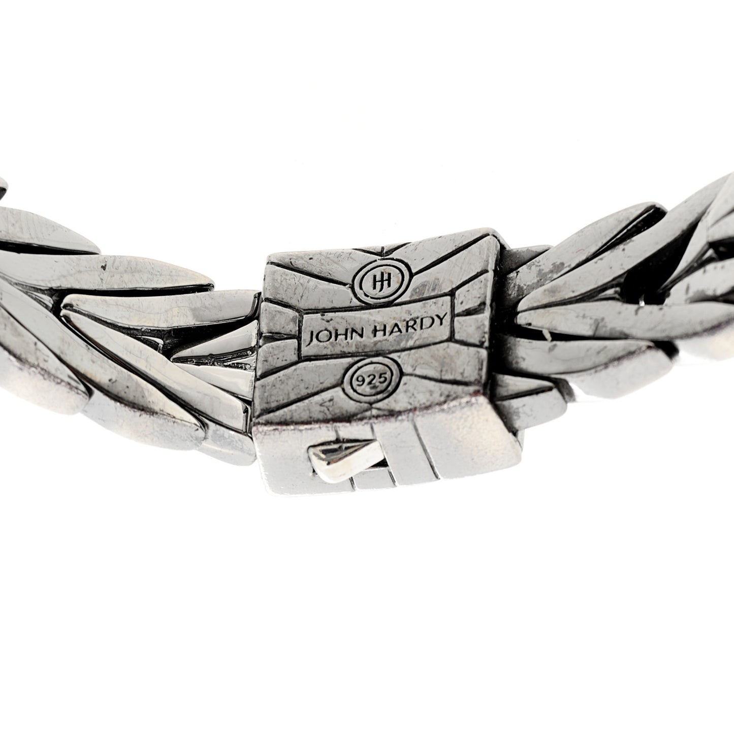 Sterling Silver Black Rhodium Diamond 11mm Modern Chain Bracelet