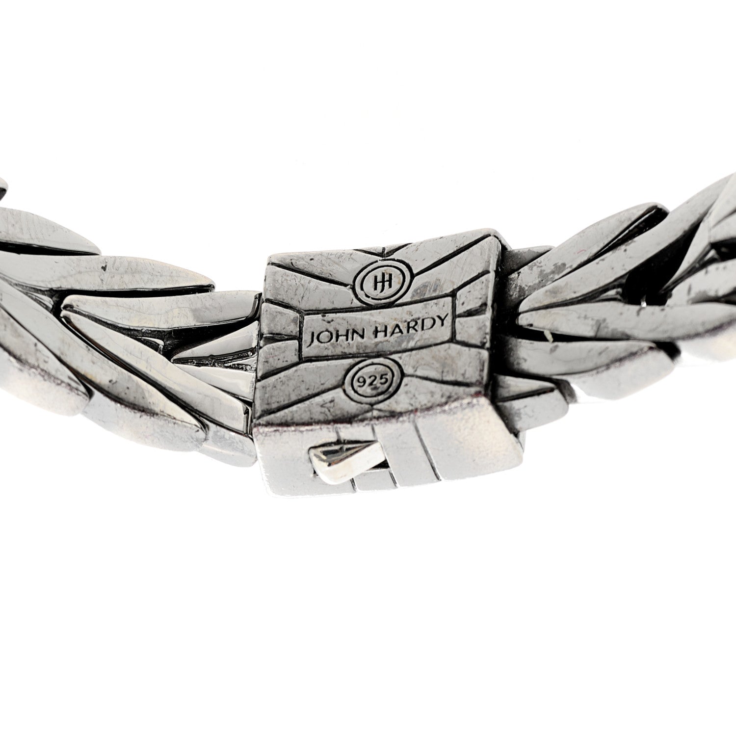 John Hardy Sterling Silver Black Rhodium Diamond 11mm Modern Chain Bracelet 3 of 3