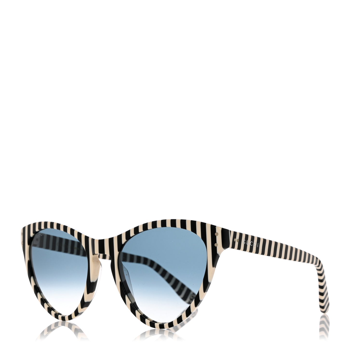 Cat Eye GG0569S Sunglasses White Black