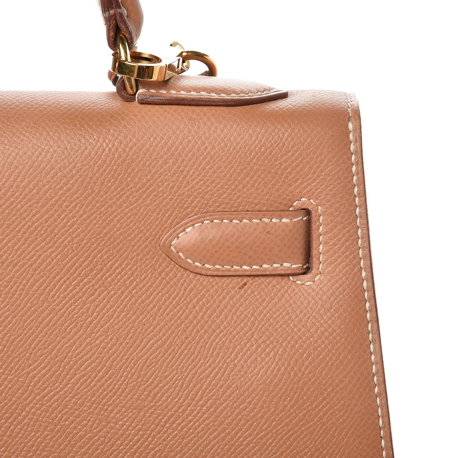 Hermes Courchevel Kelly Sellier 32 Gold 13 of 38