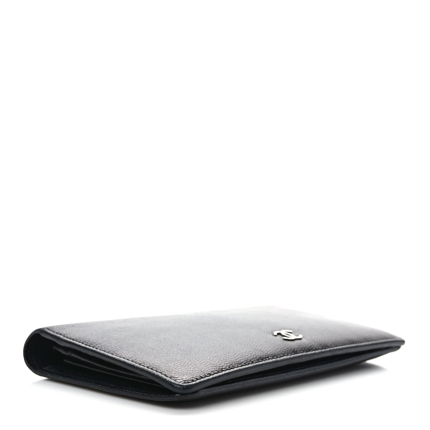 Chanel Caviar Sevruga Yen Wallet Black 4 of 8