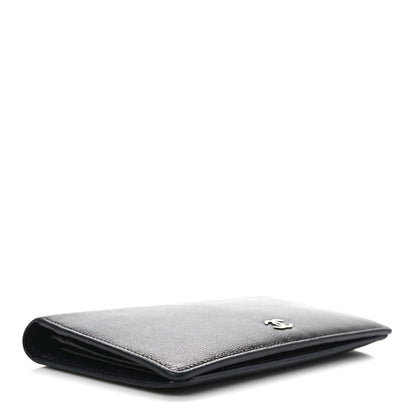 Chanel Caviar Sevruga Yen Wallet Black 4 of 8