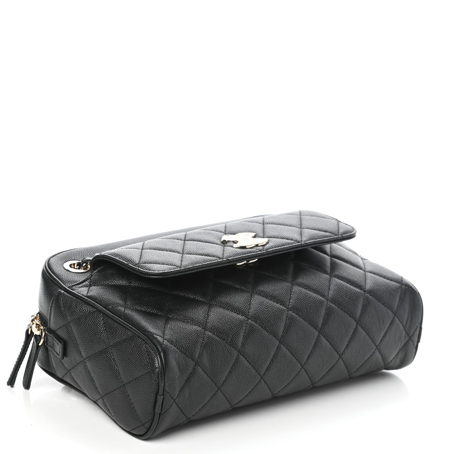 Caviar Quilted Medium In & Out Camera Case Black