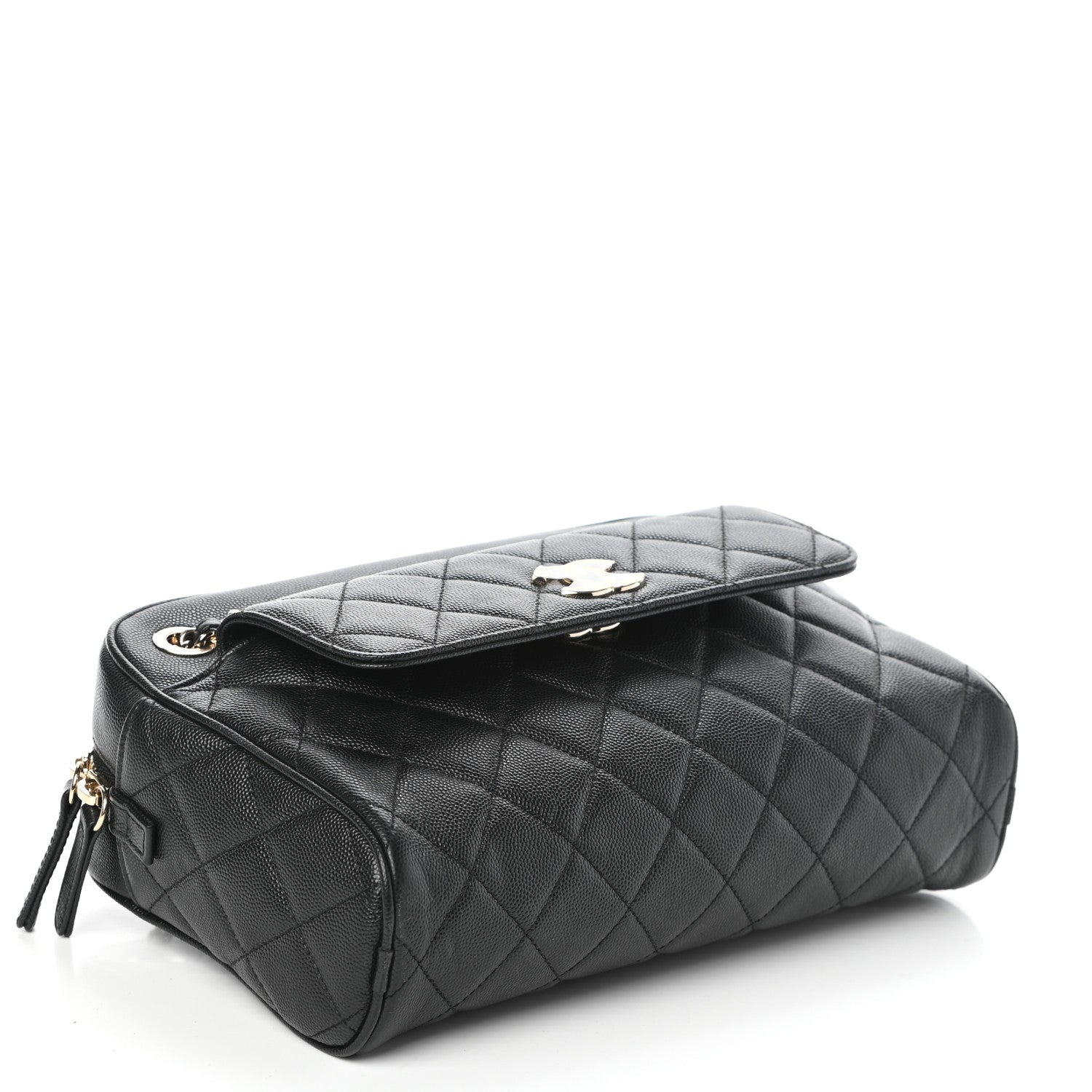 Chanel Caviar Quilted Medium In & Out Camera Case Black 4 of 10