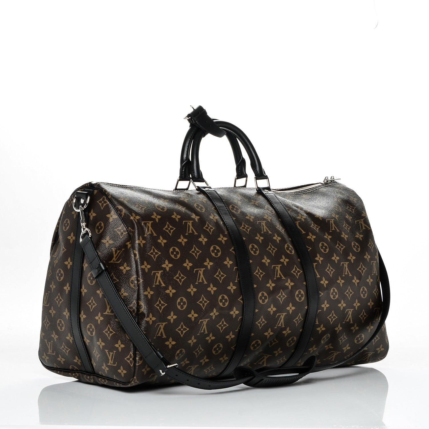 Louis Vuitton Monogram Macassar Keepall Bandouliere 55 3 of 8
