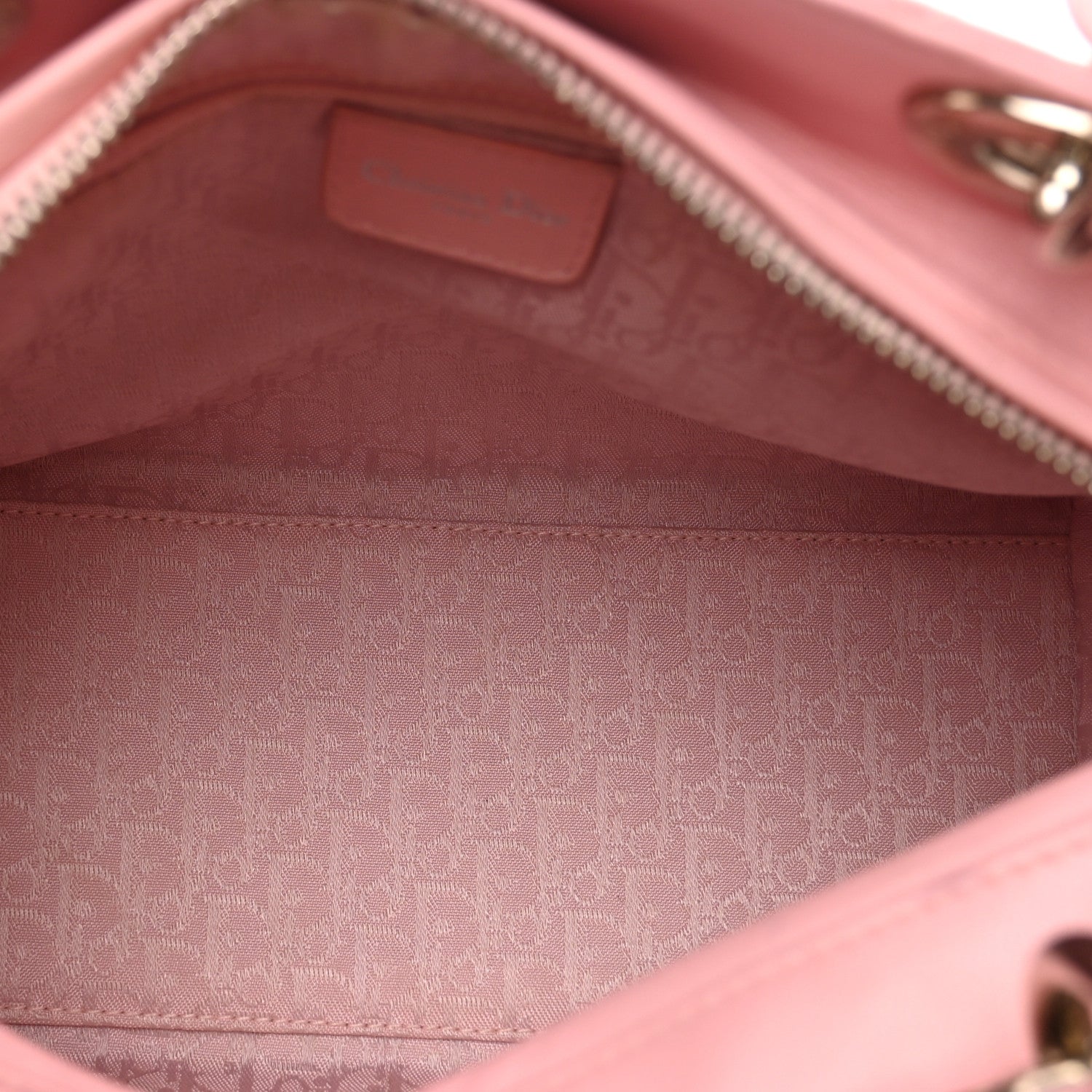 Christian Dior Lambskin Cannage Medium Lady Dior Rose Clair 6 of 10