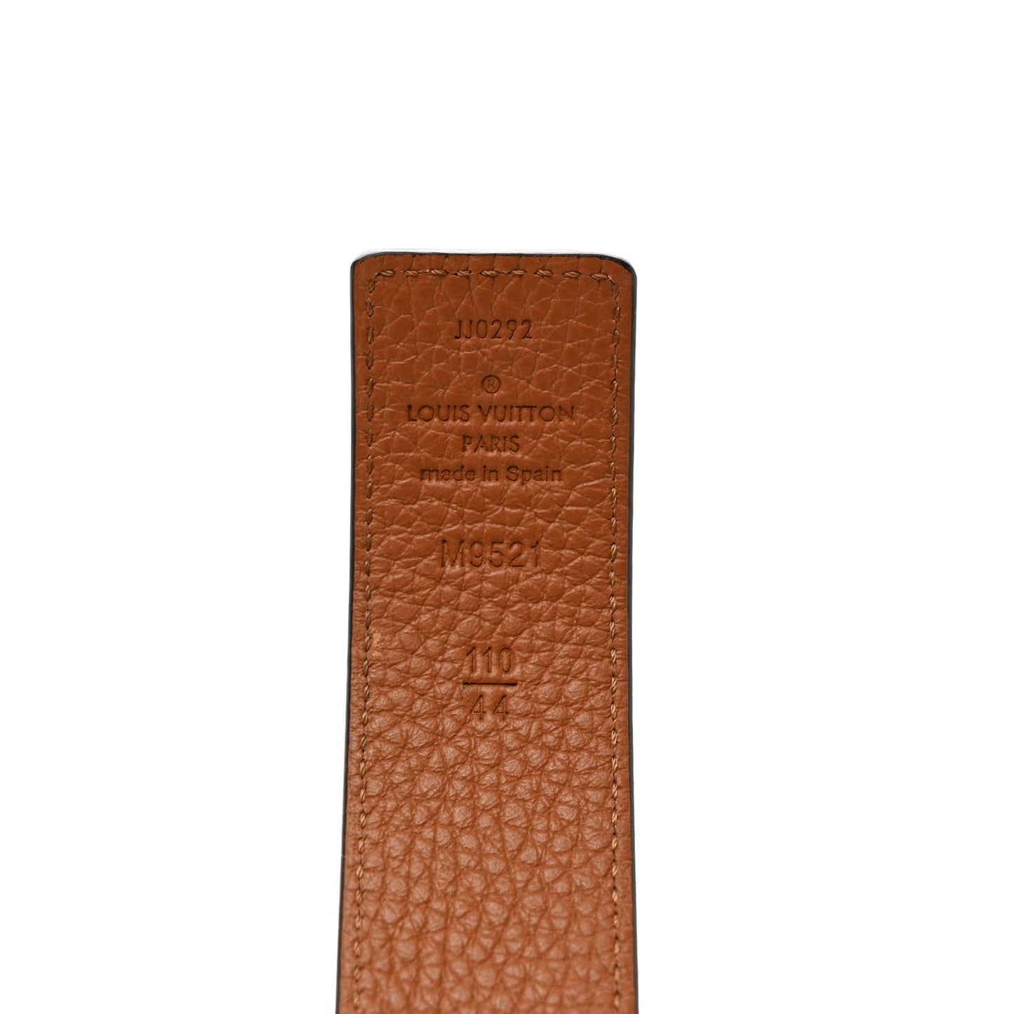 Taurillon Calfskin 30mm LV Initiales Reversible Belt 110 44 Black