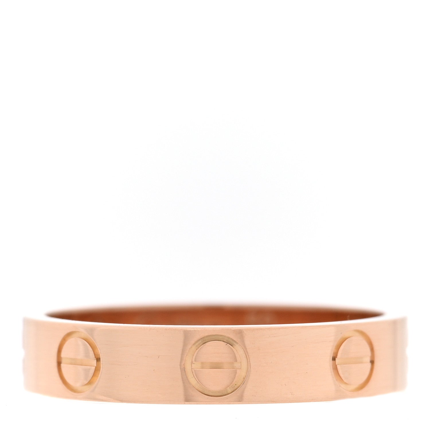 Cartier 18K Pink Gold 3.5mm LOVE Wedding Band Ring 50 5.25 1 of 5