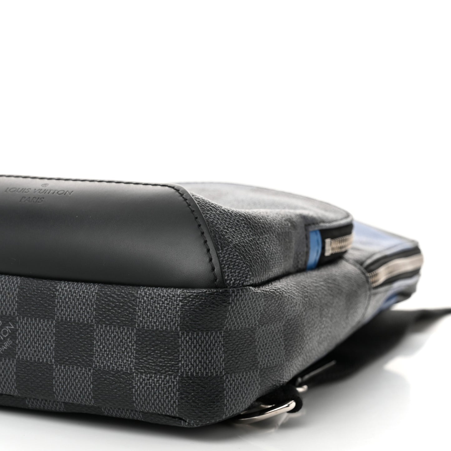 Damier Graphite Giant Avenue Sling Backpack Blue