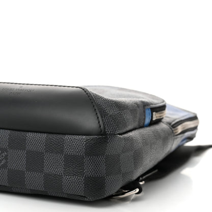 Louis Vuitton Damier Graphite Giant Avenue Sling Backpack Blue 10 of 11