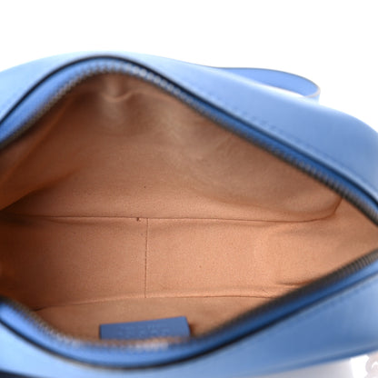 Gucci Calfskin Matelasse Mini GG Marmont Chain Shoulder Bag Clear Sky Blue 5 of 9