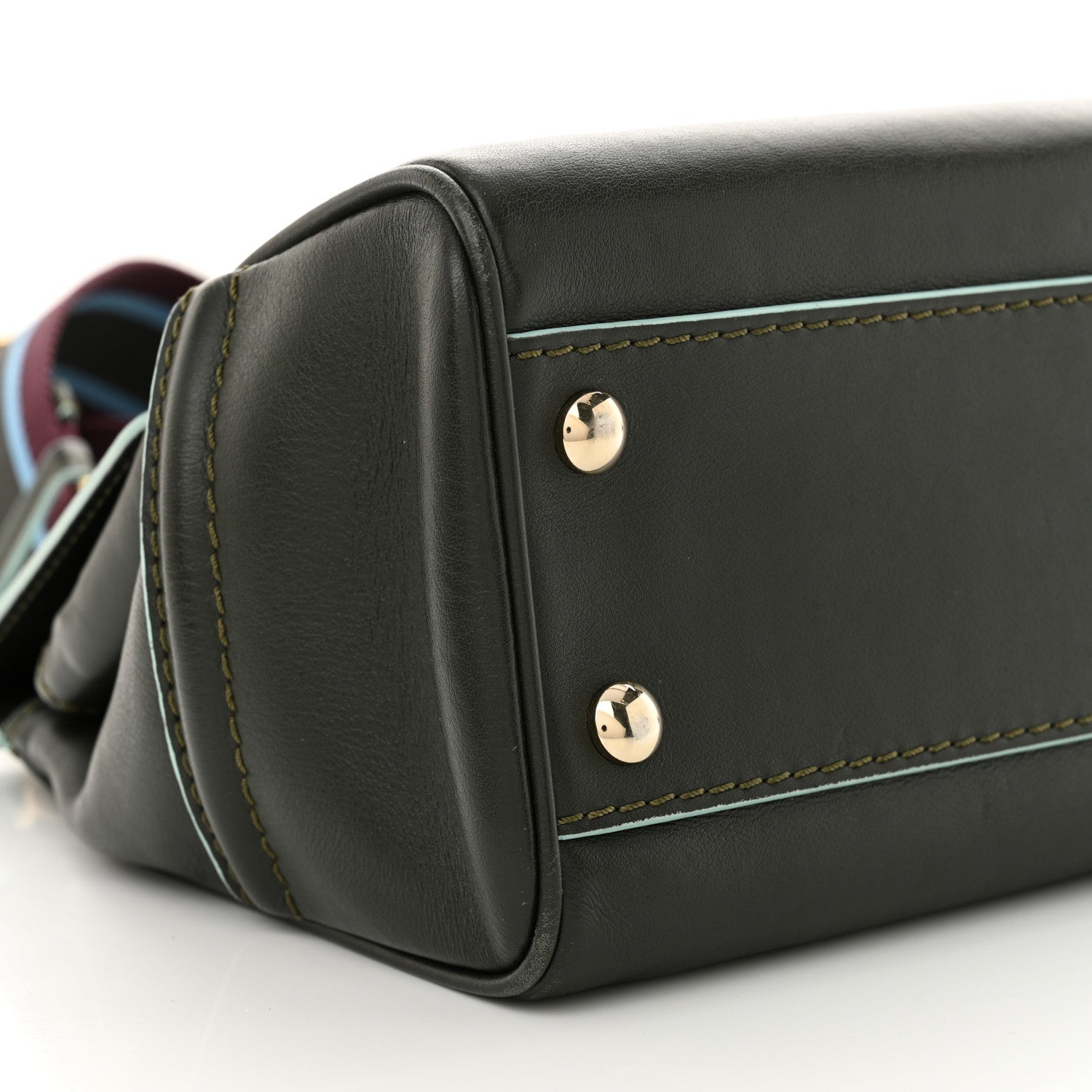 Versace Calfskin Medium Palazzo Empire Bag Army 8 of 20