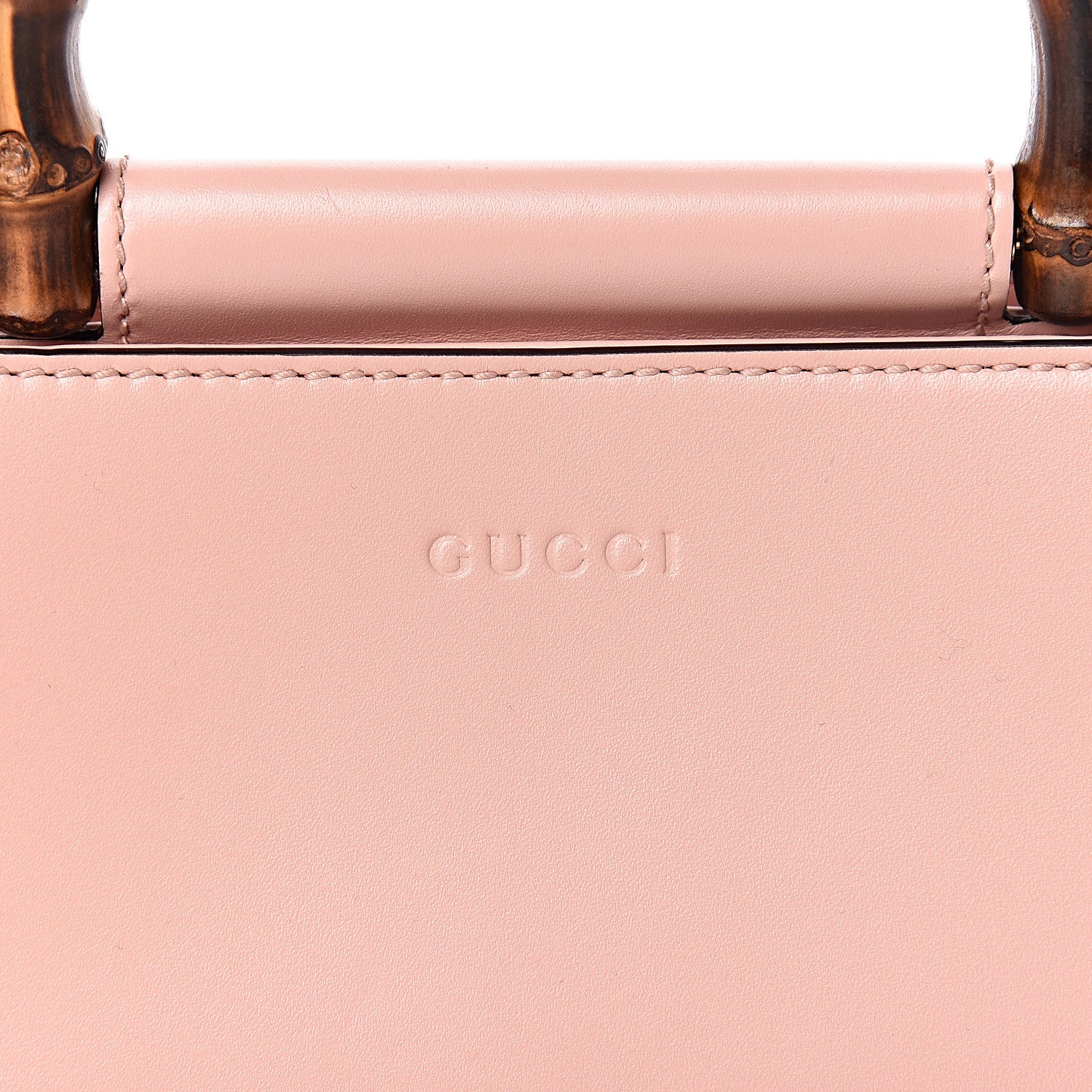 Gucci Nappa Bamboo Web Mini Nymphaea Top Handle Bag Perfect Pink Mystic White 11 of 11