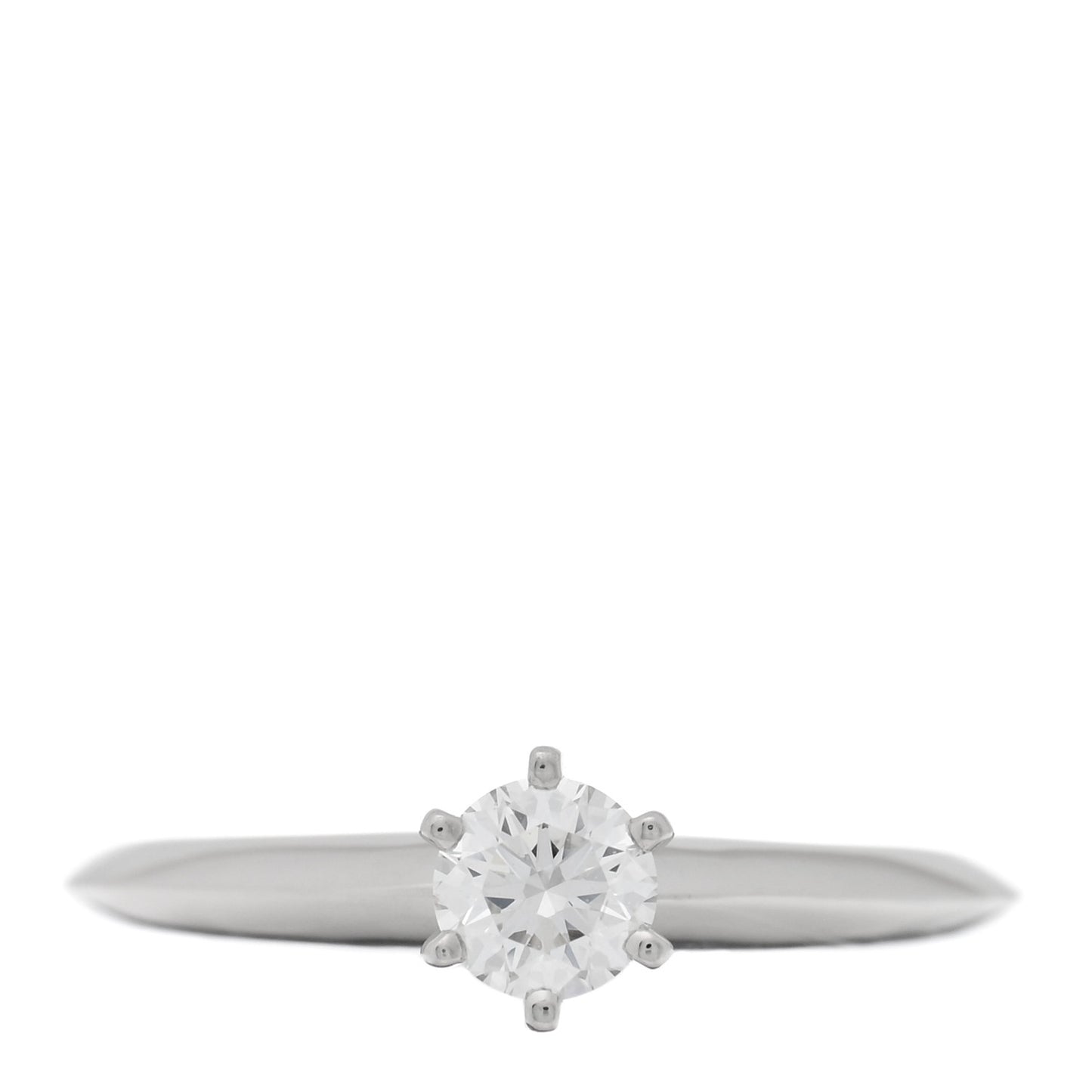 Platinum Diamond .21ct Solitaire Engagement Ring 42 2.5