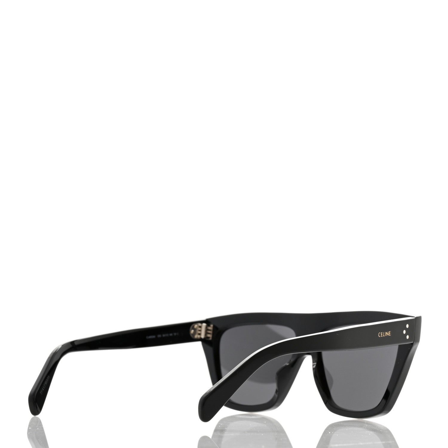 Celine Acetate Square Sunglasses CL40256I Black 4 of 9