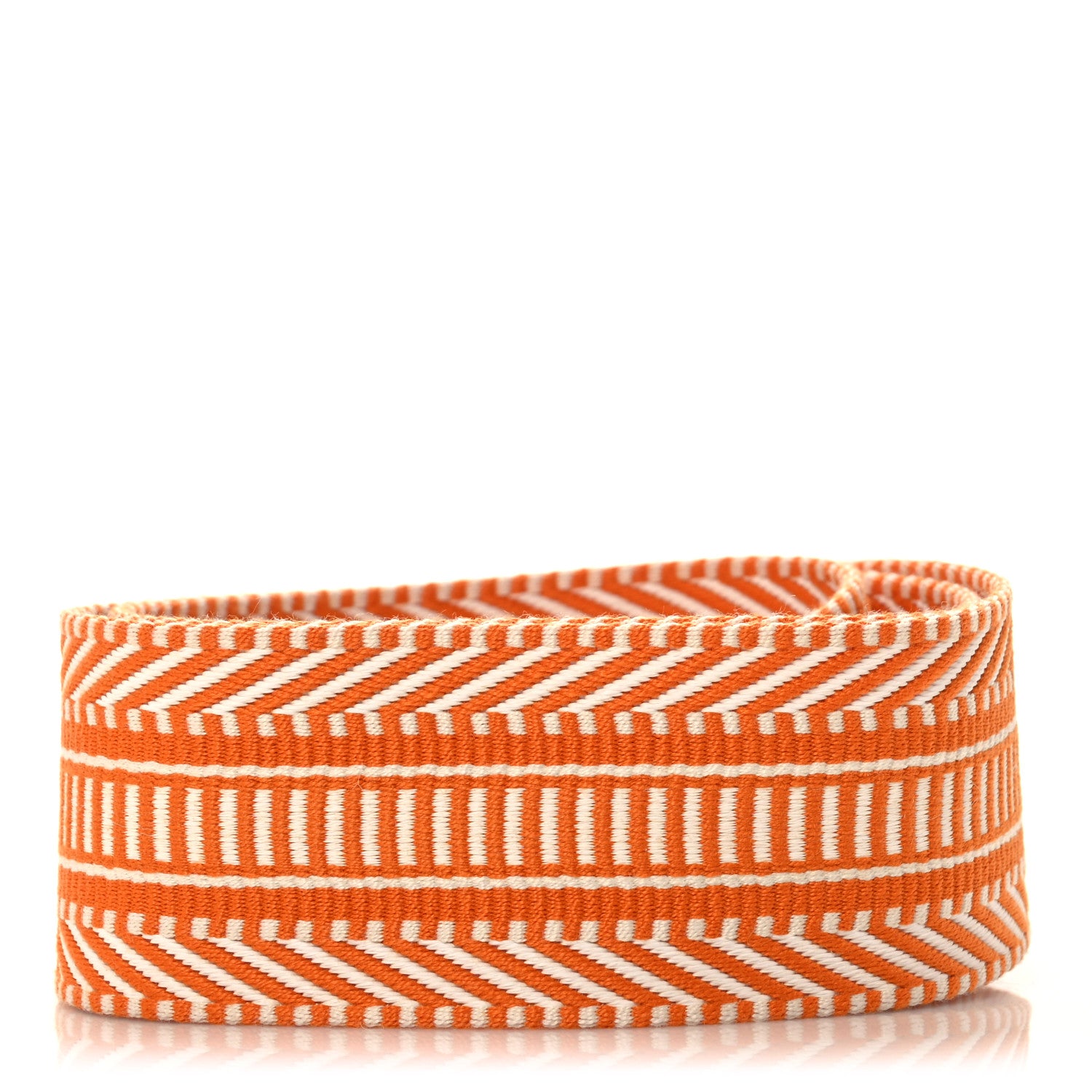 Hermes Toile Swift 50mm Sangle Cavale Shoulder Strap Ecru Abricot 2 of 5