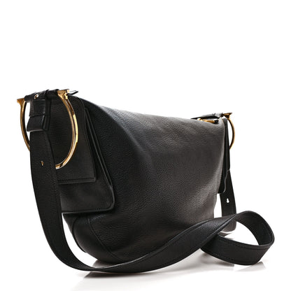 Salvatore Ferragamo Grained Calfskin Hobo Black 3 of 10