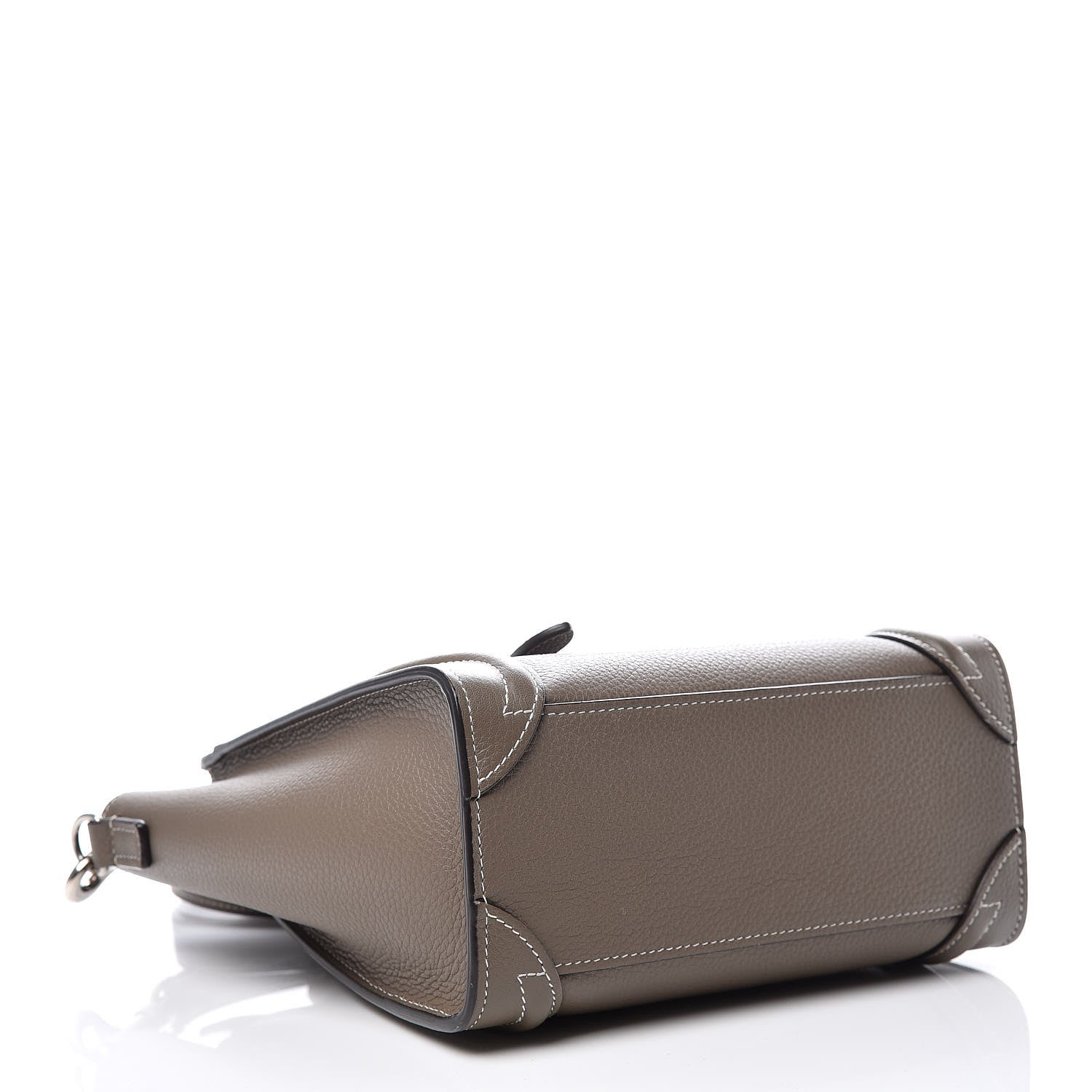 Celine Drummed Calfskin Nano Luggage Souris 4 of 9