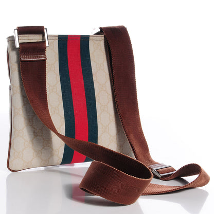 Gucci Monogram Stripe Flat Messenger Bag 3 of 7