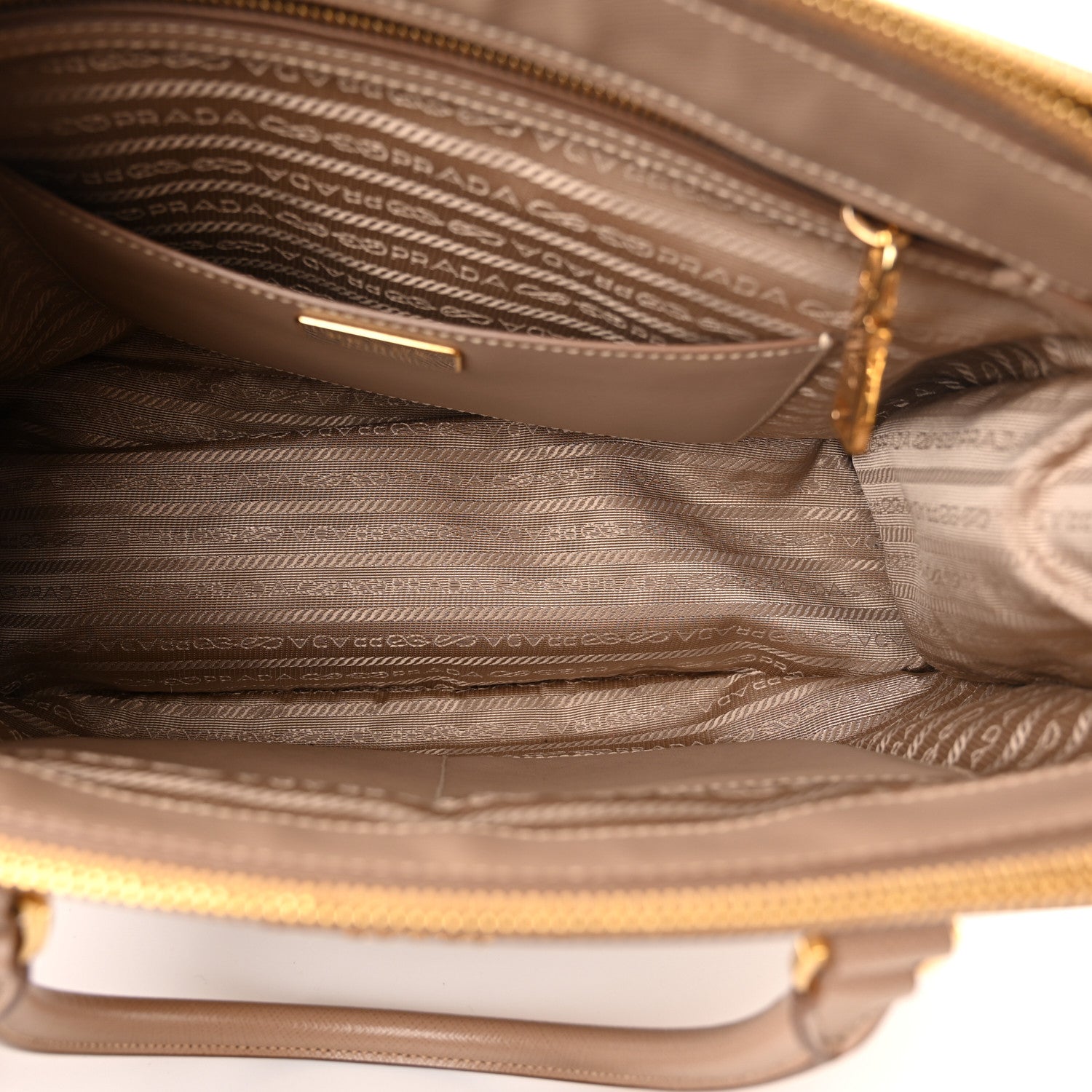 Prada Saffiano Lux Large Galleria Double Zip Tote Cammeo 5 of 10
