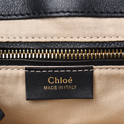 Chloe Suede Calfskin Medium Faye Backpack Black 5 of 14